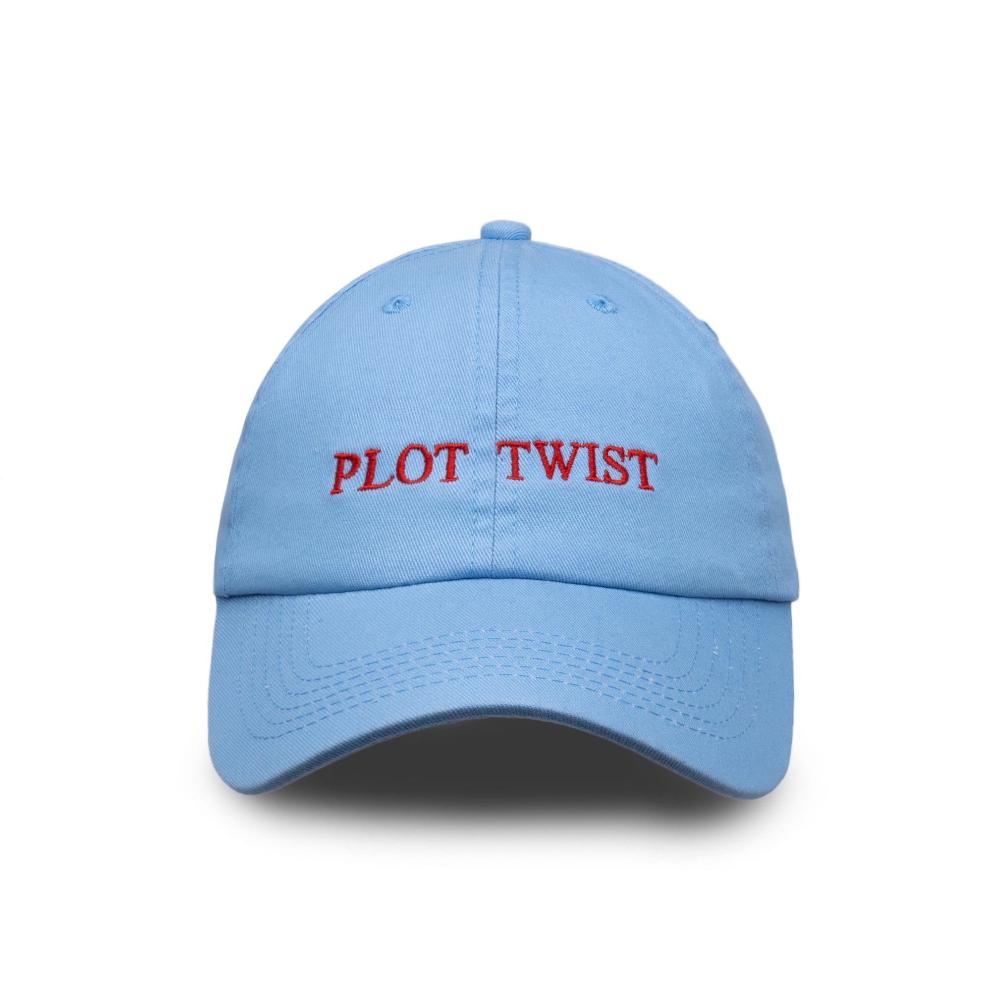 Plot Twist embroidered baseball cap by HO HO COCO
