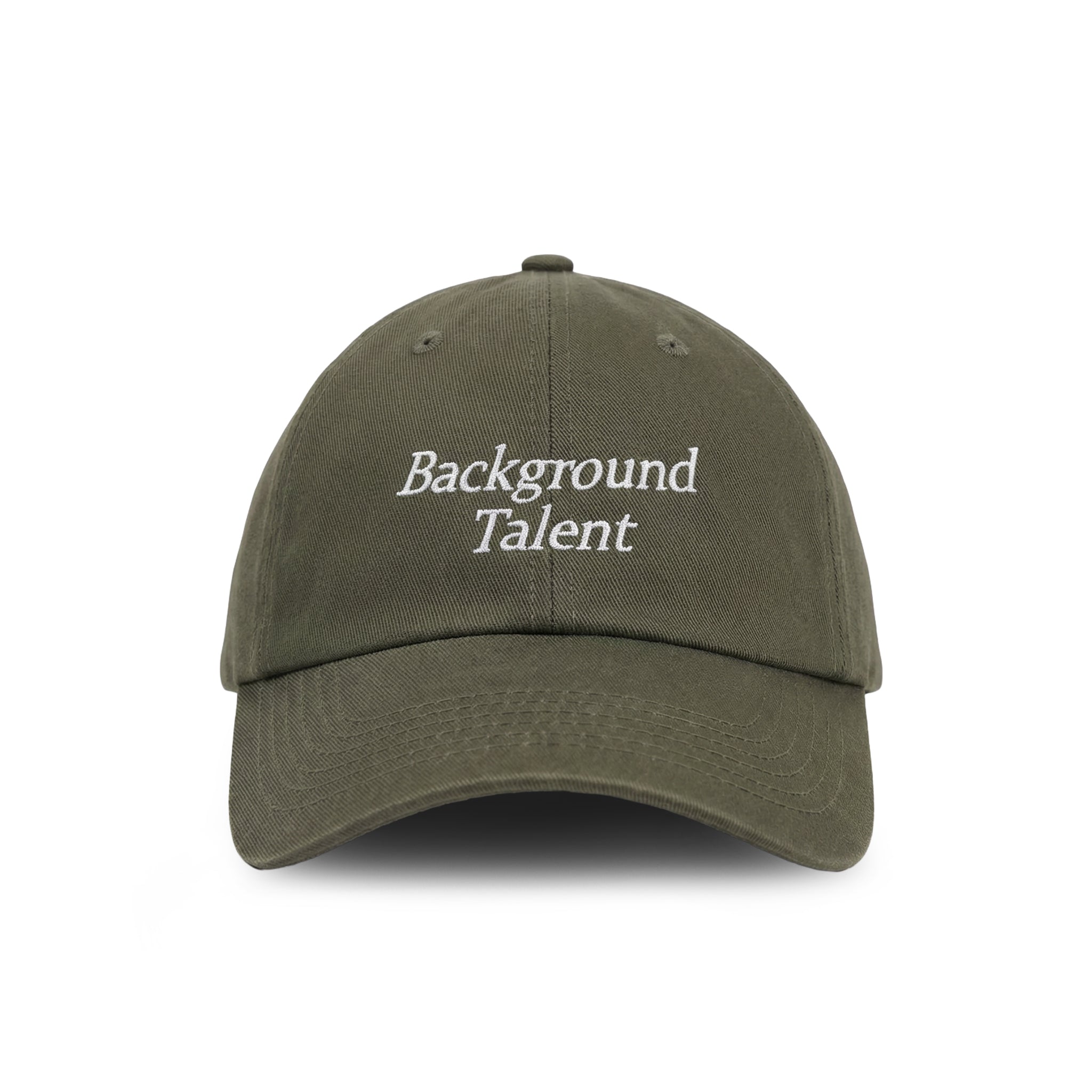 Background Talent embroidered baseball cap by HO HO COCO