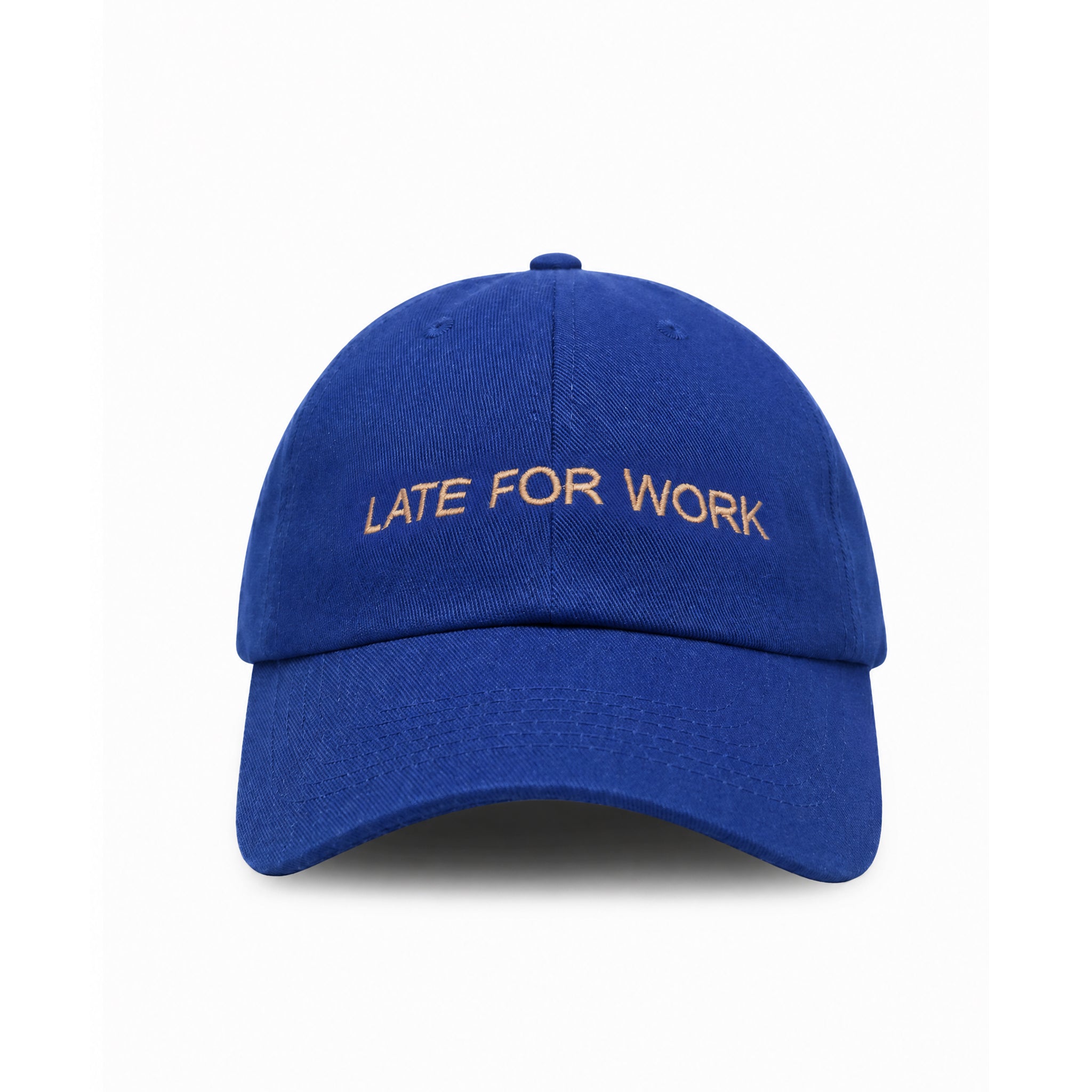 Late for Work embroidered baseball cap by HO HO COCO