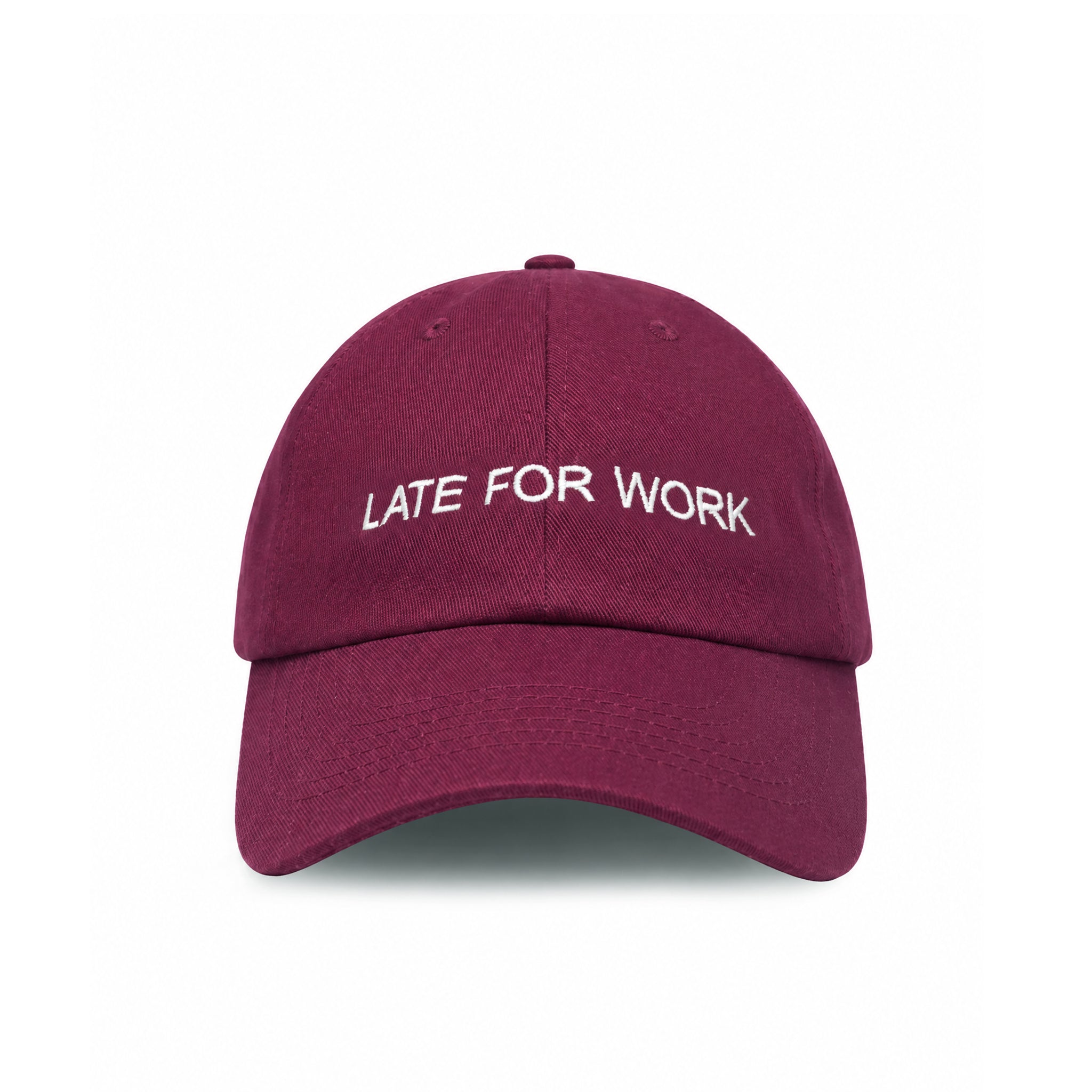 Late for Work embroidered baseball cap by HO HO COCO