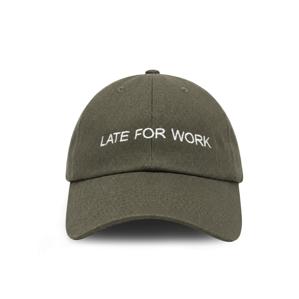 Late for Work embroidered baseball cap by HO HO COCO