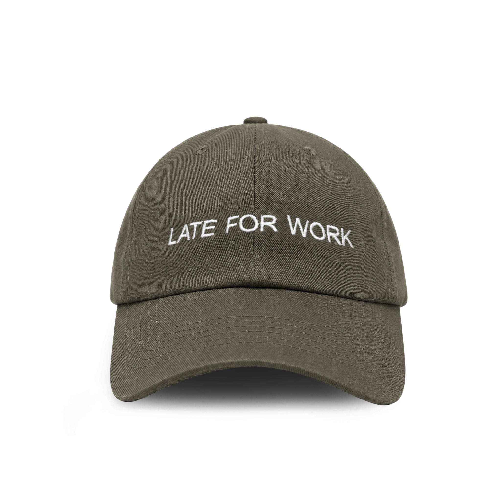 Late for Work embroidered baseball cap by HO HO COCO