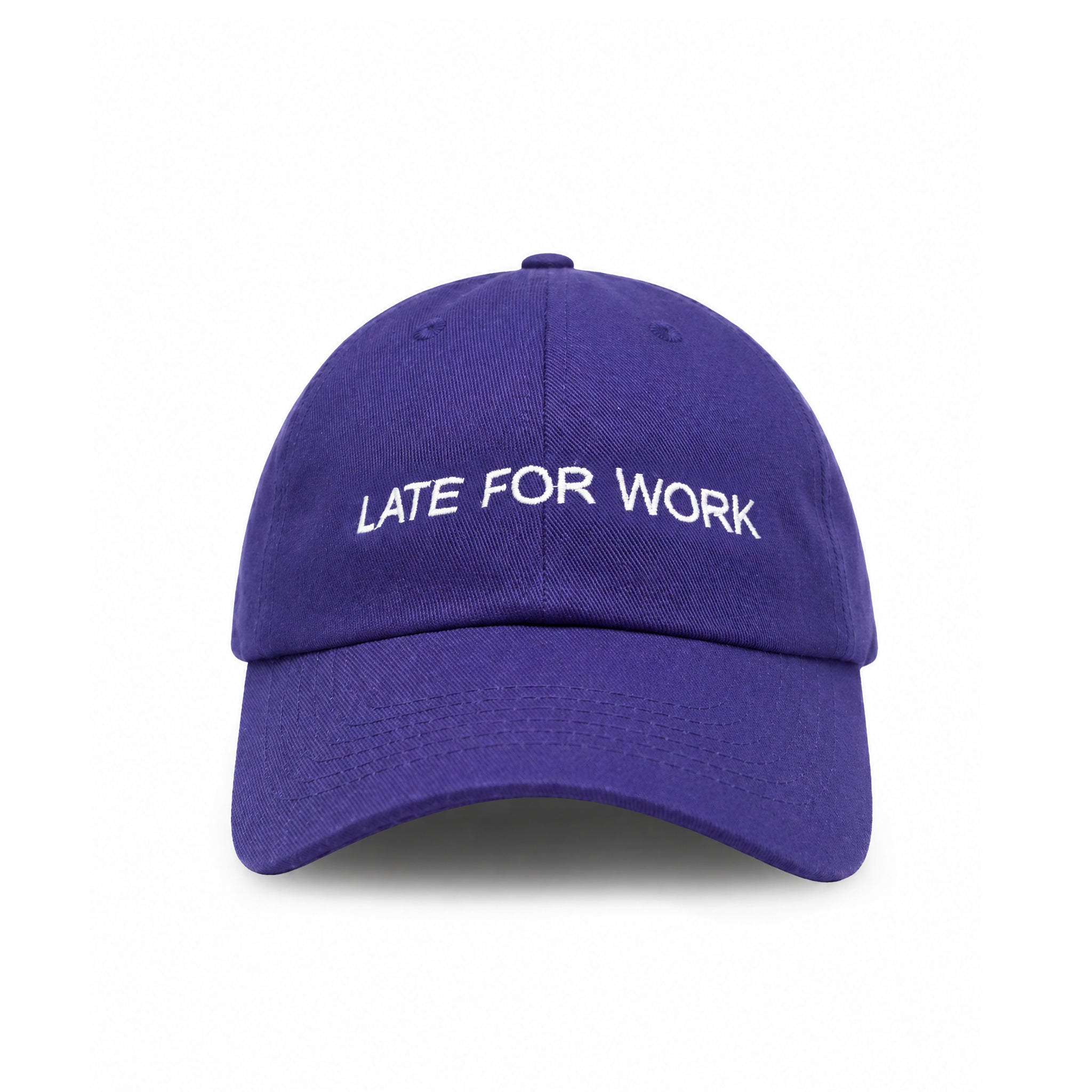 Late for Work embroidered baseball cap by HO HO COCO
