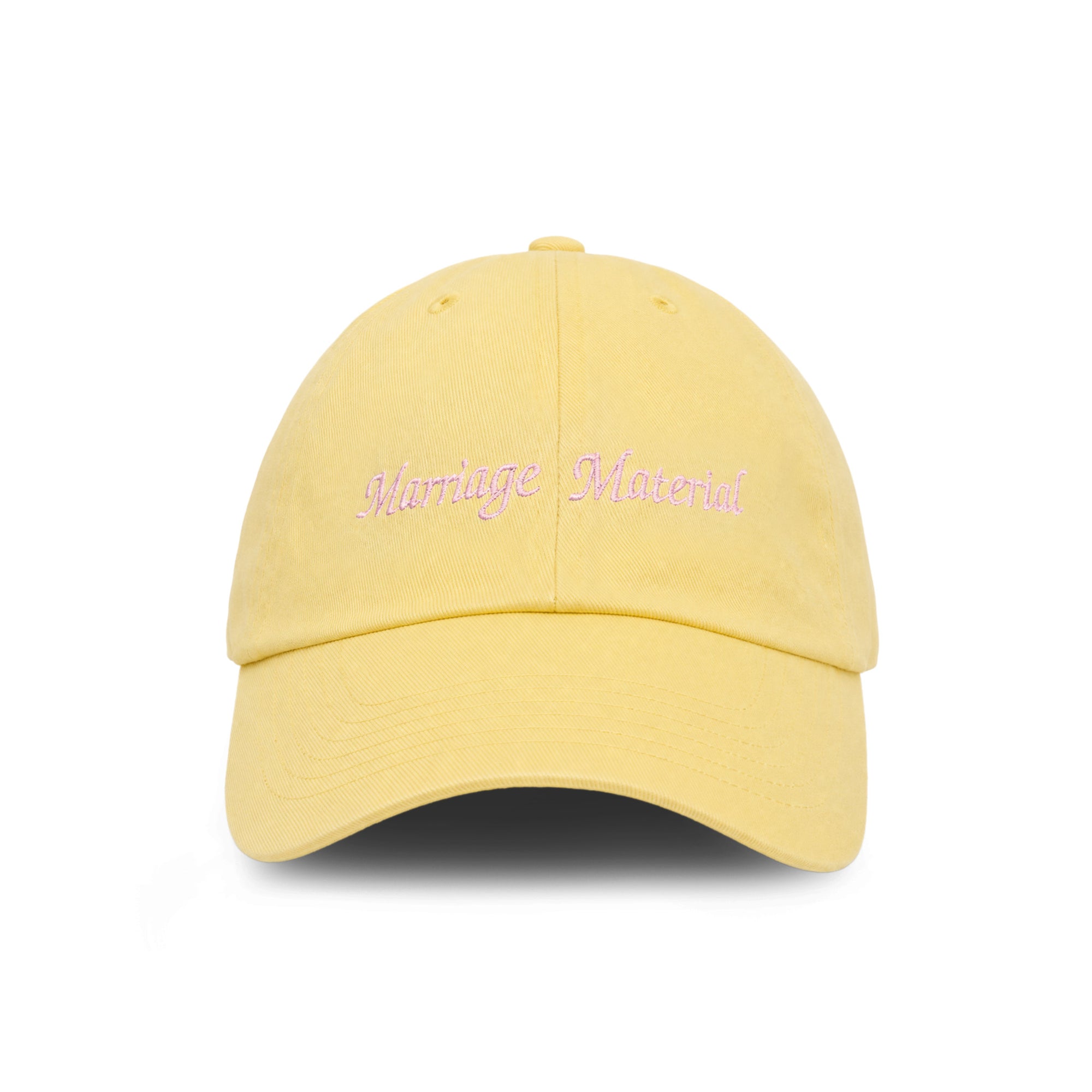 Marriage Material embroidered baseball cap by HO HO COCO