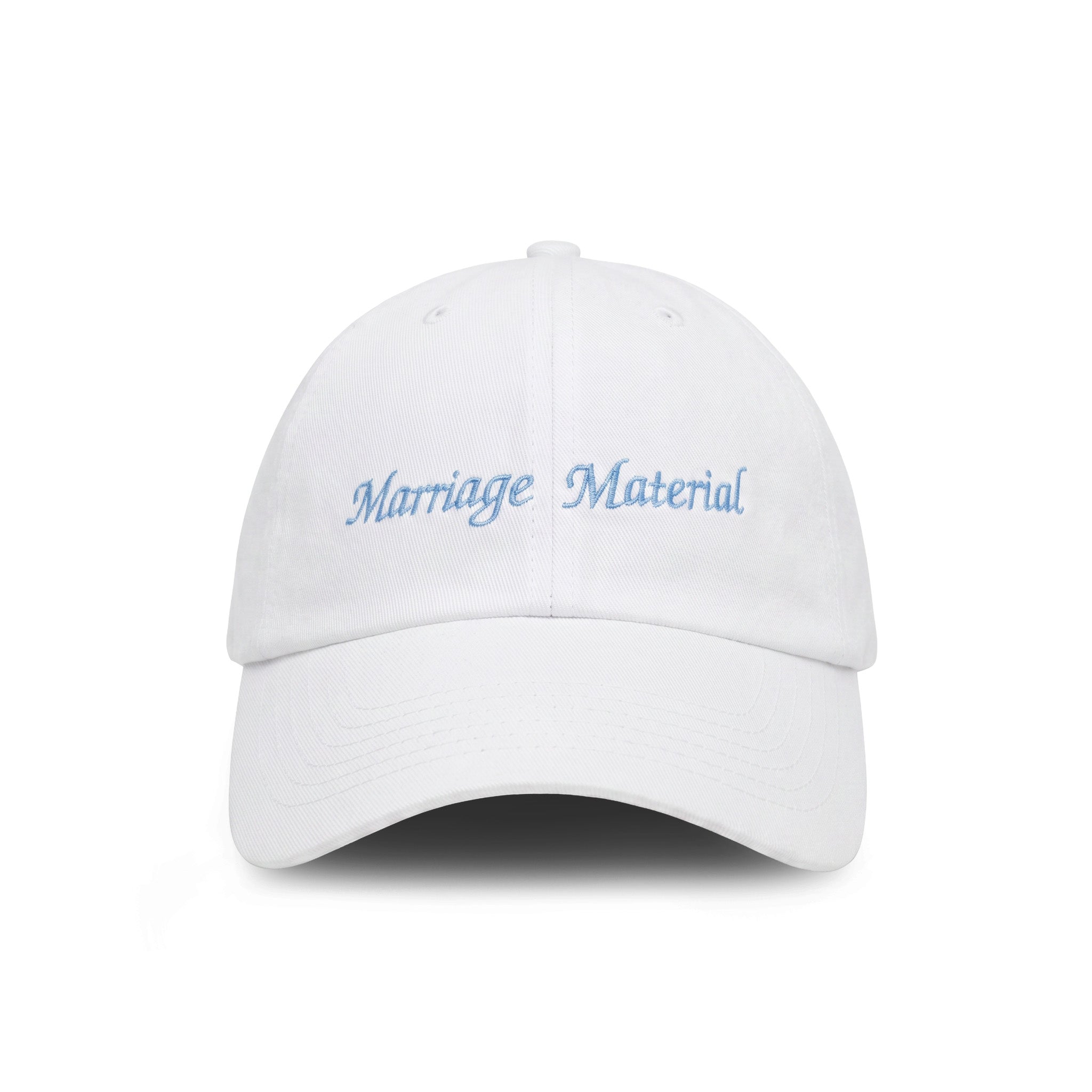 Marriage Material embroidered baseball cap by HO HO COCO