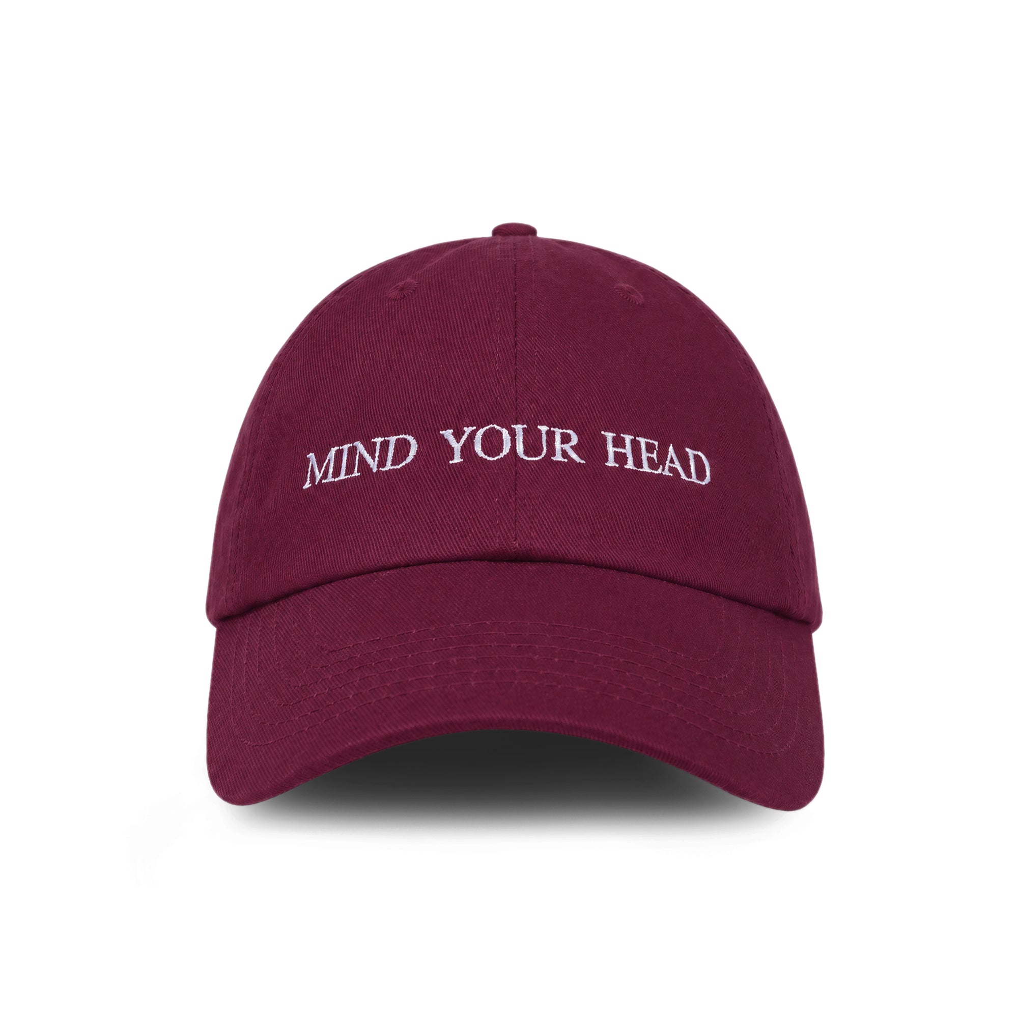 Mind Your Head embroidered baseball cap by HO HO COCO
