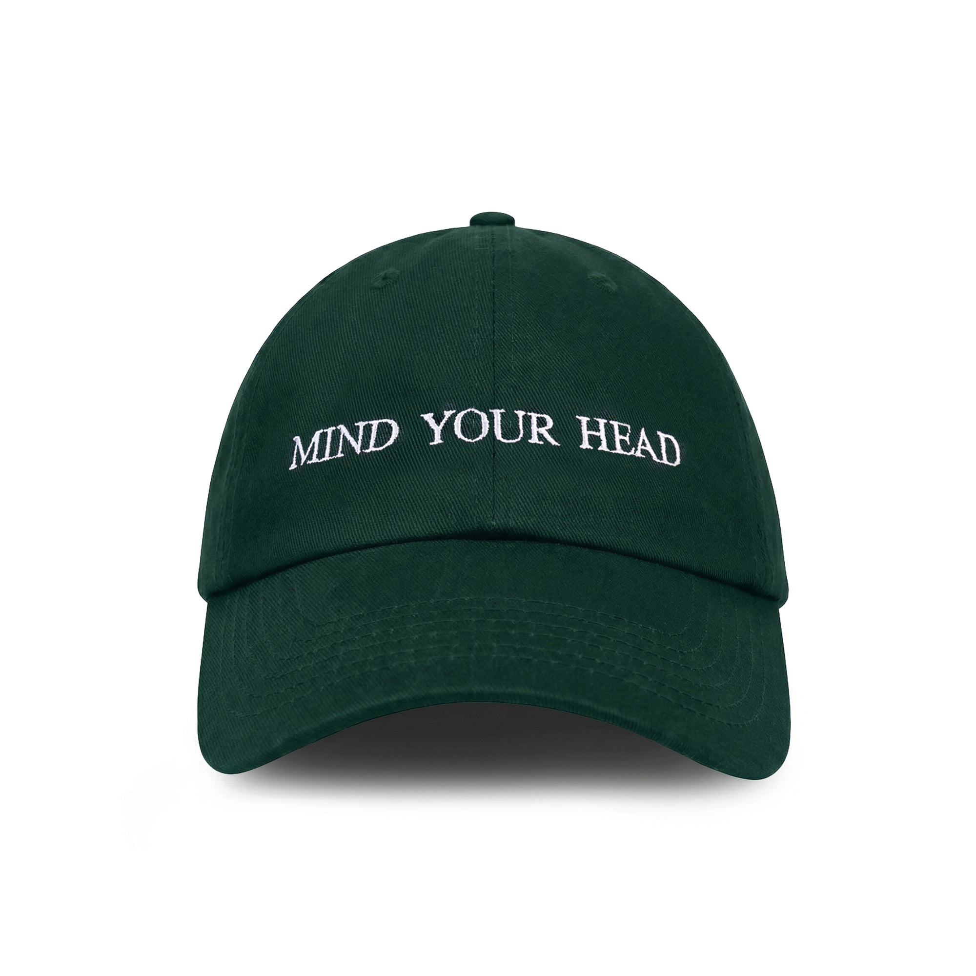 Mind Your Head embroidered baseball cap by HO HO COCO
