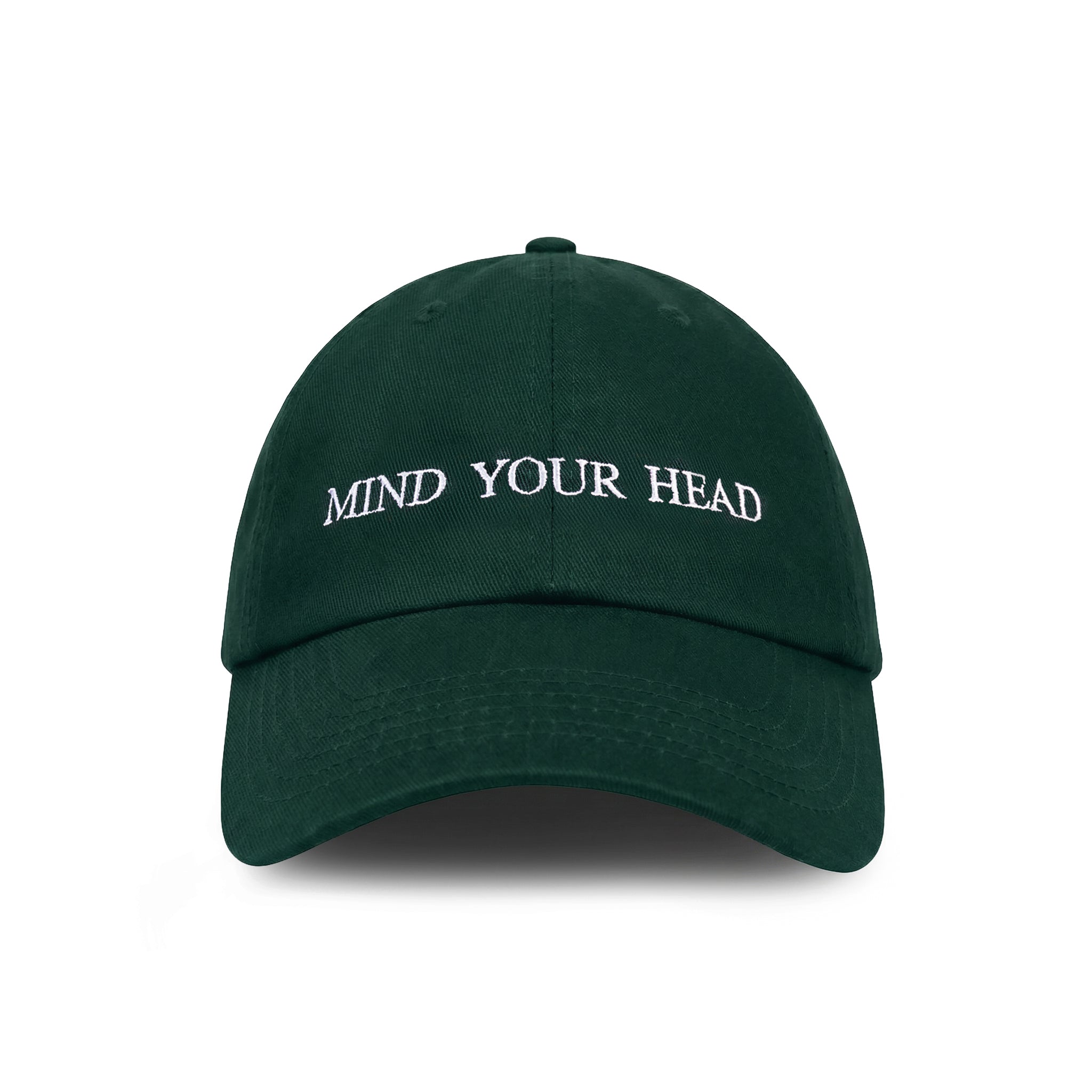 Mind Your Head embroidered baseball cap by HO HO COCO