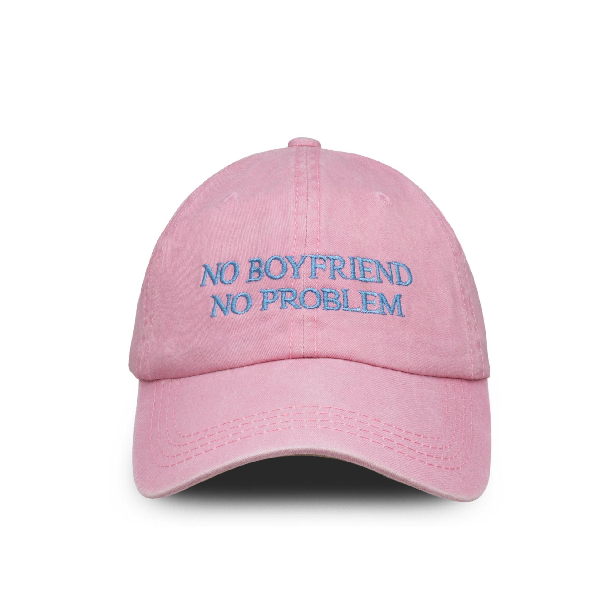 No Boyfriend No Problem embroidered baseball cap by HO HO COCO