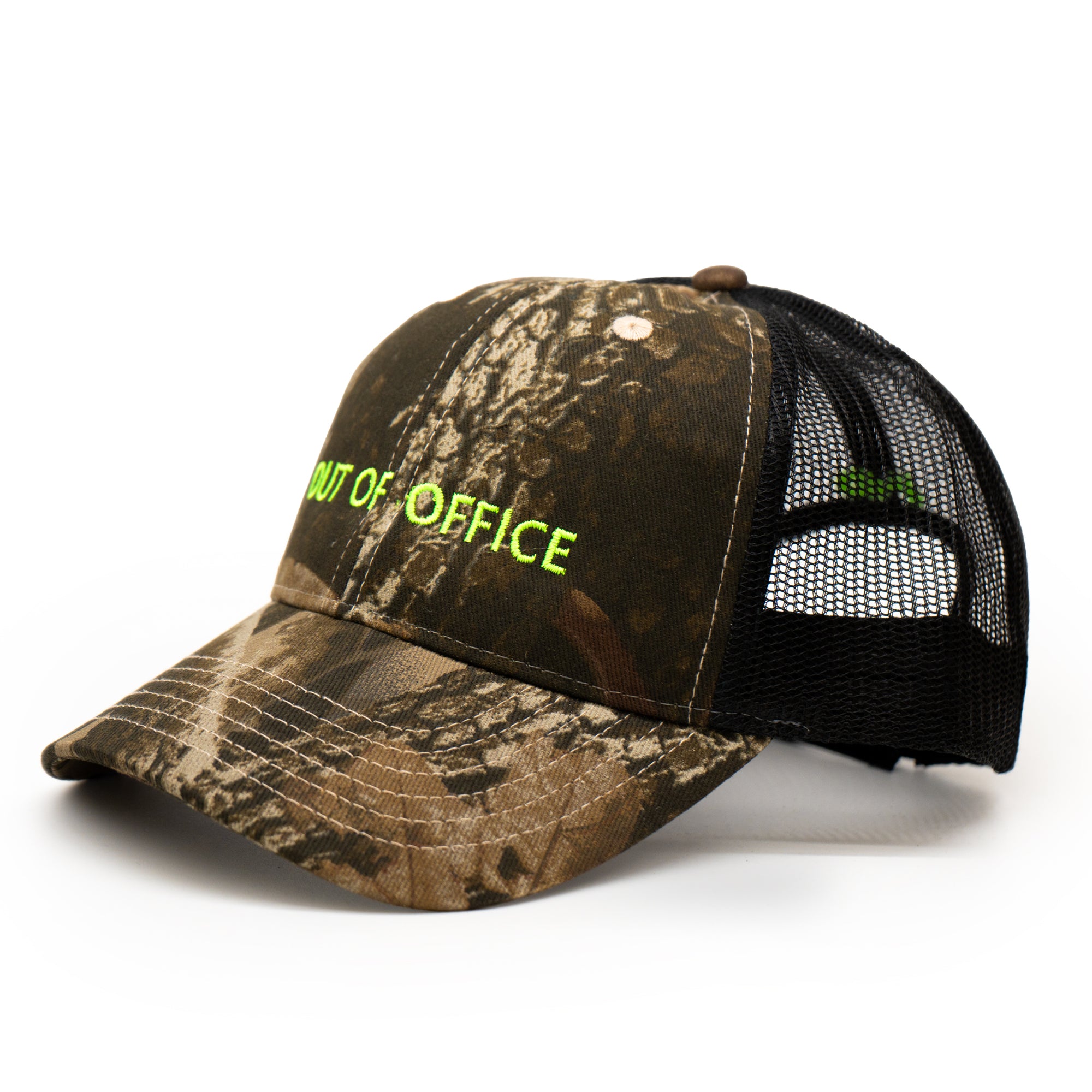 OUT OF OFFICE CAMO CAP
