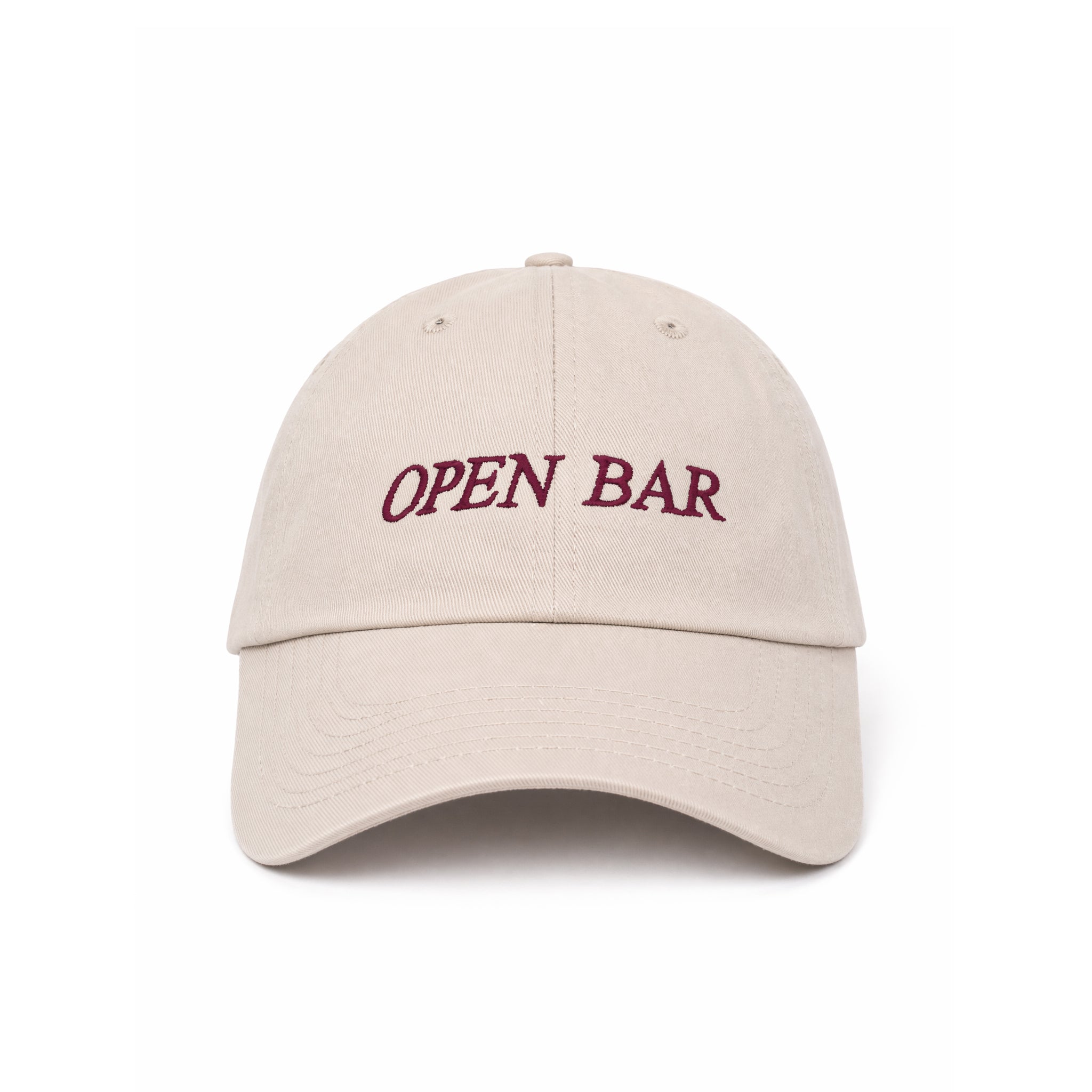 Open Bar embroidered baseball cap by HO HO COCO