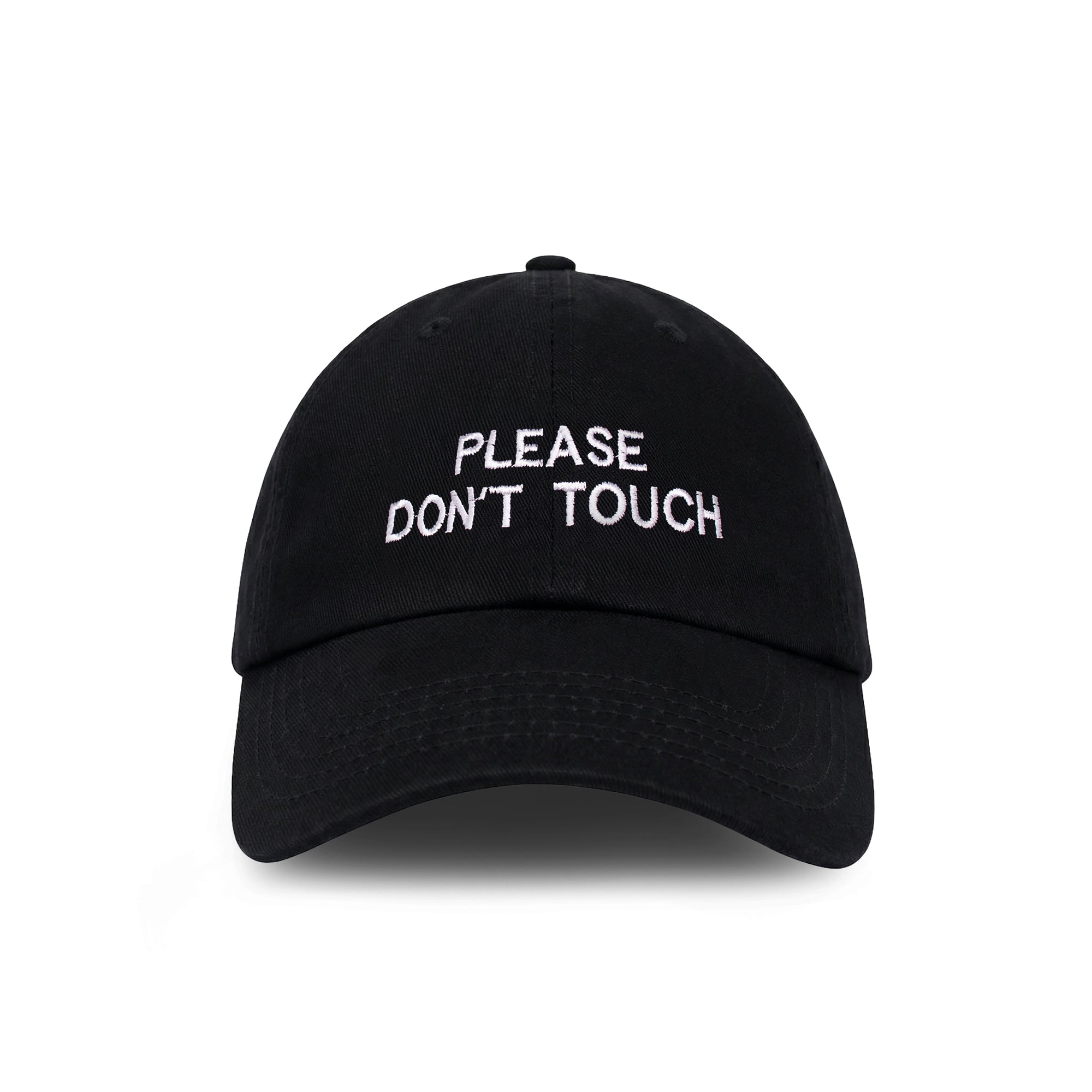 Please Don't Touch embroidered baseball cap by HO HO COCO