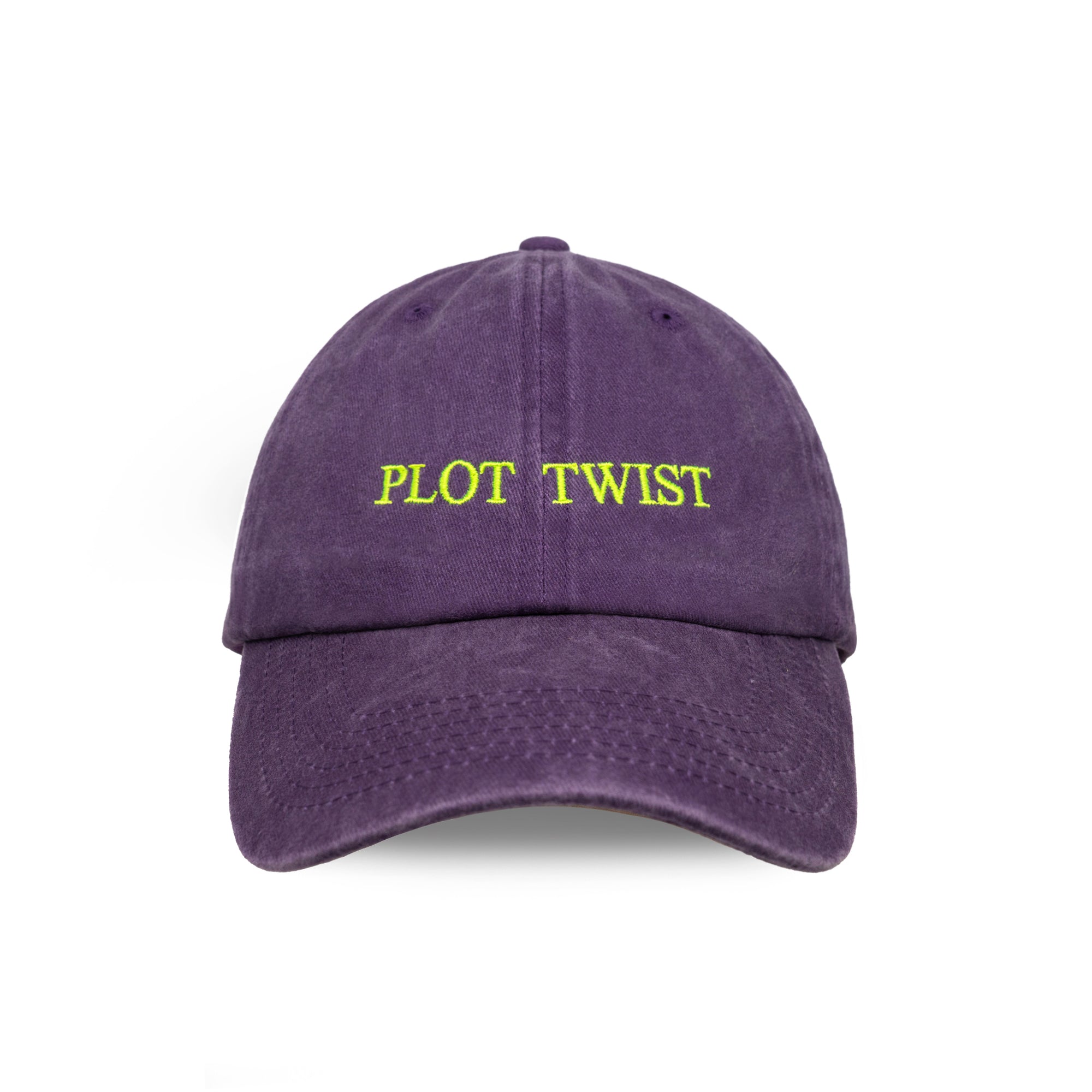 Plot Twist embroidered baseball cap by HO HO COCO