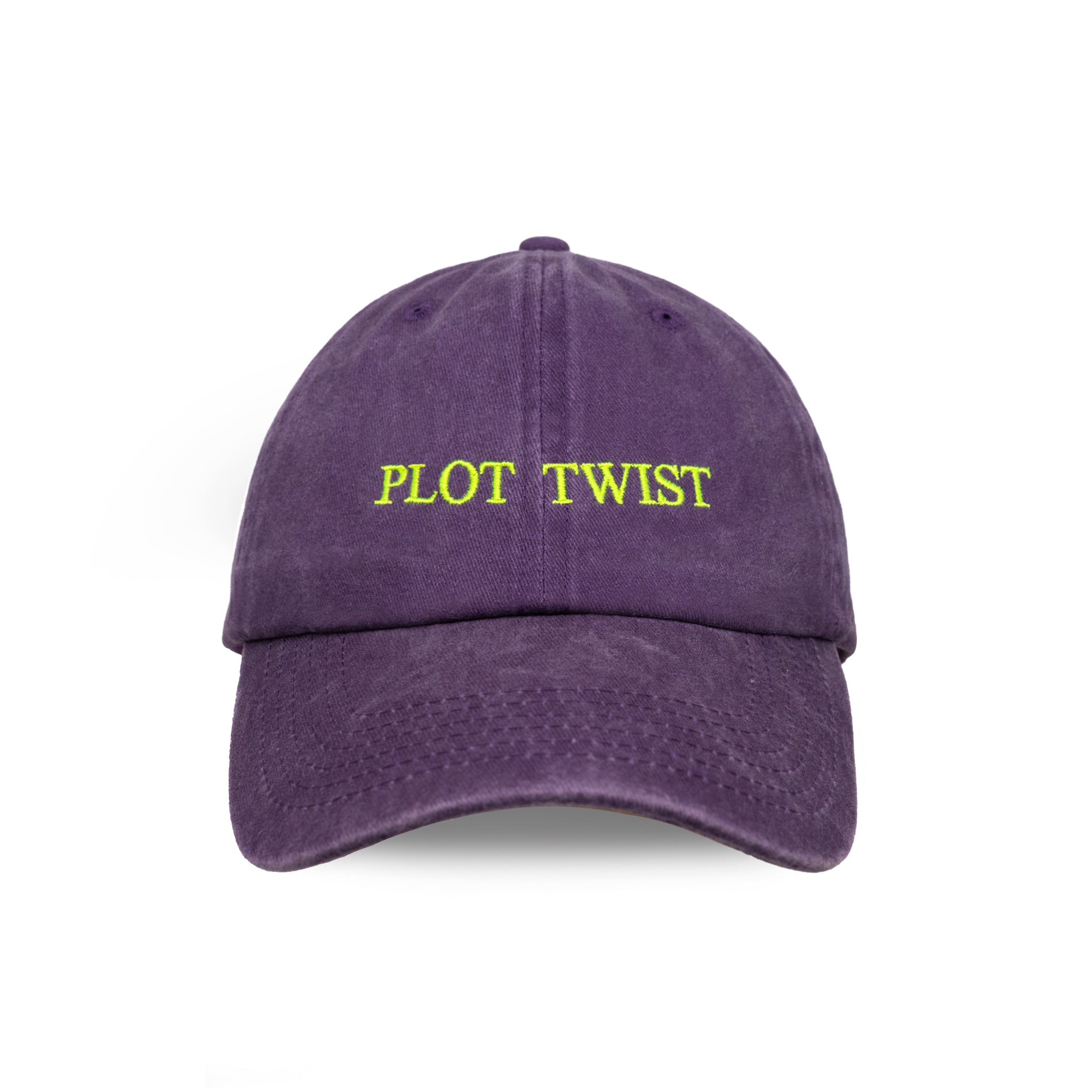 Plot Twist embroidered baseball cap by HO HO COCO