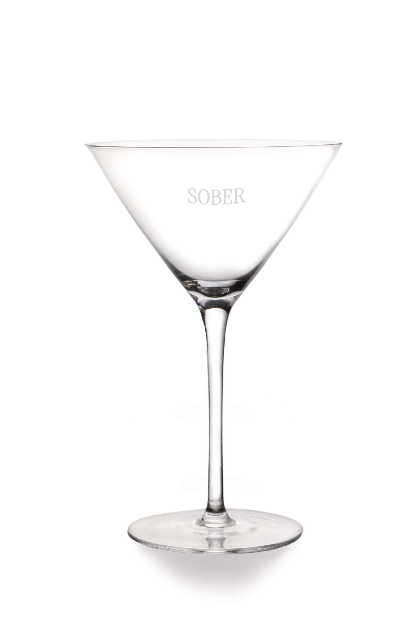 Sober Martini Glass
