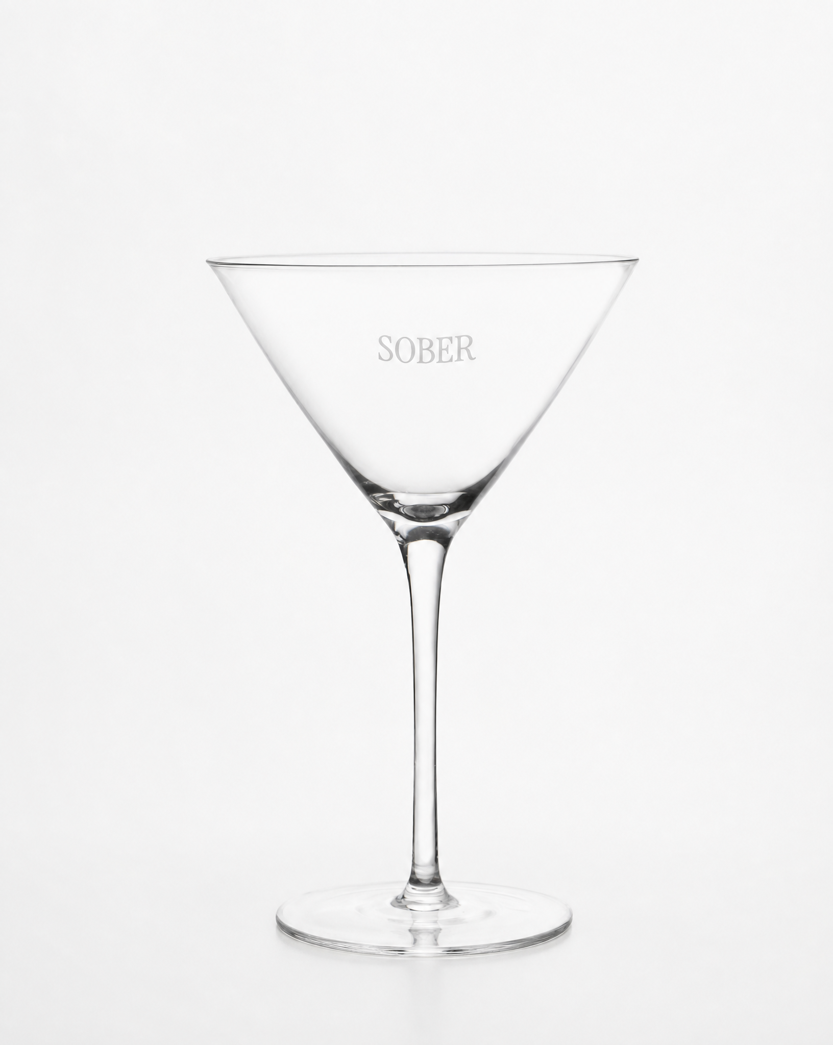 Sober Martini Glass